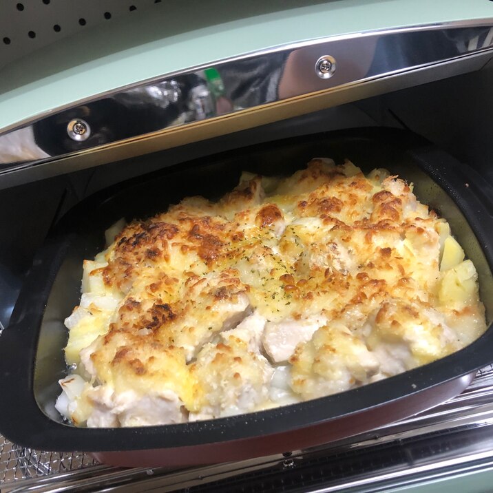 アラジントースター使用♪鶏肉とジャガイモチーズ焼き